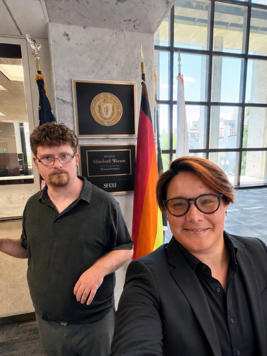 DJ Savarese and Monica Mesa-Alvarez during Capitol Hill policy advocacy meetings